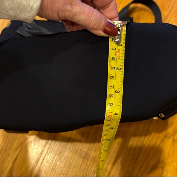 Tory Burch Quilted Nylon Navy Backpack - Picture 13 of 14